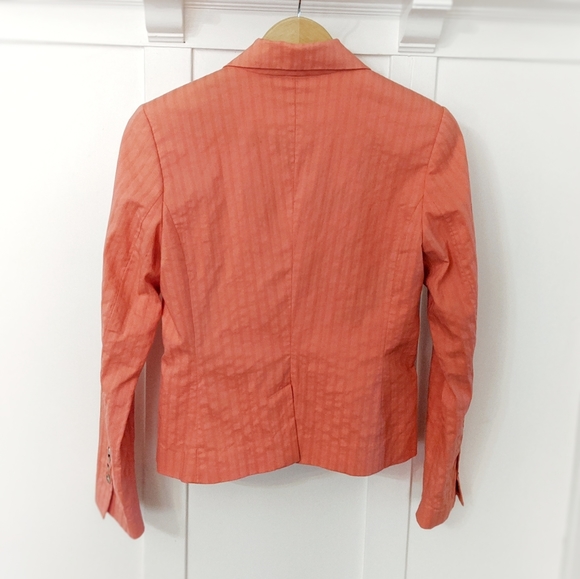 MOVING SALE! EUC H&M Coral Textured Blazer - Picture 6 of 8